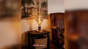 A165 Irregular Unique Large Oversized Vintage LED Edison Light Bulb,2200K Warm Amber Glass Dimmable 5Watt 400LM Extra Giant Decorative Light Bulbs for Pendant Floor Lamp 2Pack