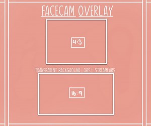 Twitch Overlay, OBS Facecam, Webcam, PNG, Simple Overlay White - Etsy