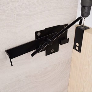 1Pack Barn Door Latch,Sliding Door Latch with Hook,Black Shed Cam Latch,7in Adjustable Lock Lever,for Farm Garden Courtyard Wooden Door,Pet Partition Door
