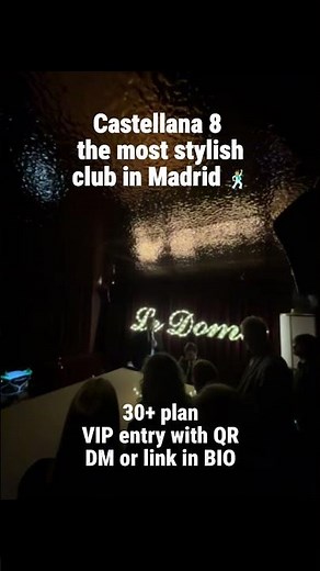 Castellana 8 the most stylish club in Madrid 🕺