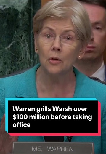 "Who gave you $100 million right before you were sworn in?" Sen. Eliza... | warren