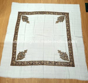 [Hot Item] Saudia Arab Hot Popular Wrap Embroidery Classic Floral Tr Cotton Men Scarf