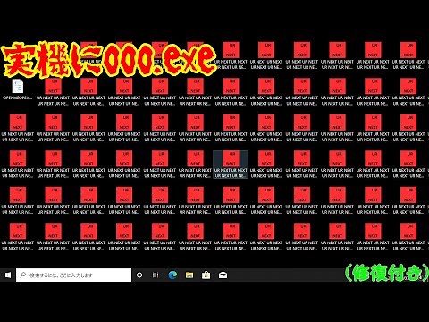 実機に000.exe インストールから駆除まで