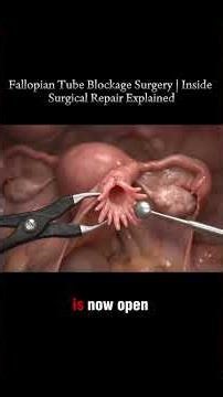 fallopian tube blockage surgery inside surgery repair explained #pregnancy #medical