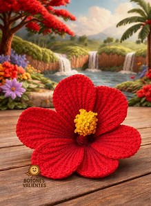 Crochet Hibiscus Flower Pattern | Beginner Hair Flower Amigurumi PDF | Tropical Floral Crochet Accessory - Etsy Canada