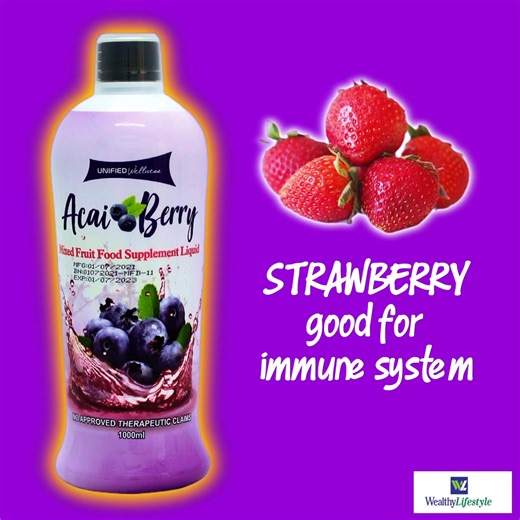 Acai Berry is a palm tree found throughout South America. It has berries that are dark purple in color, anciently used as supplement to aid health.Studies have shown that acai fruit pulp is even higher in antio xidants than cranberries, raspberries, blackberries, strawberries, or blueberries.✅HEALTH BENEFITS :﻿1. Acai Berry powder is incredibly rich in anti-oxidants, boosting 3x the amount found in blueberries. 2. This huge amount of anti-oxidants also promotes cell growth and reduces the negati