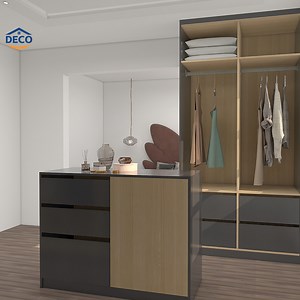 [Hot Item] MDF Modern Design Modular Mirrored Sliding Door Wardrobe Custom Closet Wardrobe Storage Closet Walk in Wardrobe