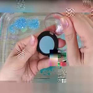 26K views · 536 reactions | Mixing Aqua SILVER SLIME Makeup and glitter into Clear Slime - Satisfying Slime Videos | Luxury Cosmetics | Facebook