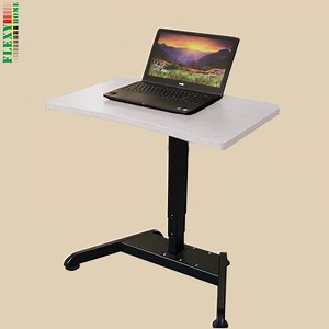 [Hot Item] Mobile Desk Pneumatic Standing Table Computer Desk