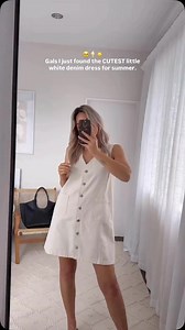 As seen on the beautiful @emma_plus_her_babes | The Sabine denim vest dress available in parchment or blue @rubyroseboutique_ 懶懶 . https://rubyroseteawamutu.nz/collections/sass | Ruby Rose Boutique | Facebook