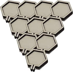 Joyangy 10pcs Hexagon Mini Embroidery Hoops, 4x3.9 cm Small Embroidery Hoop, Mini Embroidery Hoops for Ornaments, Wood Tiny Cross Stitch Hoop Ornament Frames for Art Crafts, Jewelry, Keychain