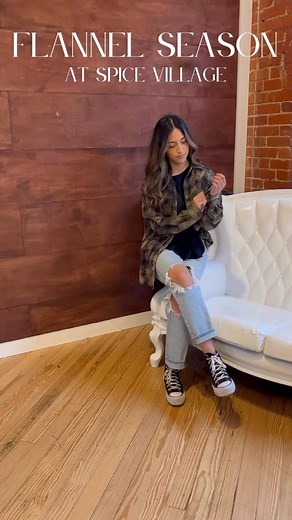 Hand bleached flannels from @urbannestest2001 to keep you cozy and cute this fall.🤎🤭 | Spice Village