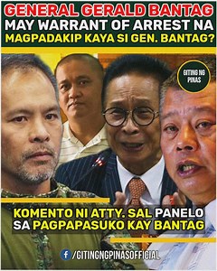Gen. Gerald Bantag aarestohin na, naglabas na nga po ng warrant of arrest para kina Gen. Bantag at Ricardo Zulueta. Nanawagan naman si Secretary of Justice Boying Remulla na sumuko na ang mga ito at harapin nila ang kaso at patunayan na wala silang kasalanan. Nagkomento naman si Atty. Salvador Panelo sa pagpapasuko kay Gen. Bantag. #GitingNgPinas | Giting ng Pinas