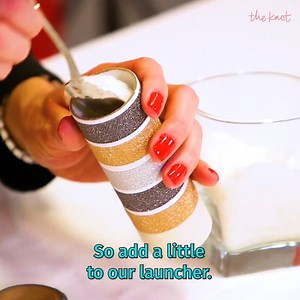 DIY Confetti Cannon for Your Winter Wedding | The Knot | Facebook