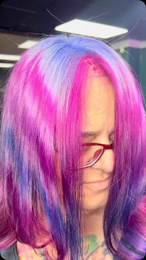 Partial vivid placement on natural grey w/ a solid vivid underneath and vivid money piece! ✨💗💕✨ #baybrookmall #websterstylist #leaguecitytx #houstontx #houstonstylist #explorepage✨ #hairstylist #balayage #friendswoodtx #bayareatx #frequencysalonhtx #haircut #vivids #shag #alternativecuts #bangs #trendyhaircuts #naturalgrey #vivid #explorepage✨ #frequencysalonhtx #friendswoodtx #art | Laramie Jane