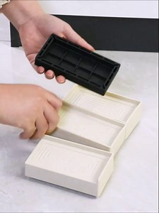 Table Leg Extenders,4 Packs Rectangle Bed Risers 3 Inch Heavy Duty Adjustable Couch Risers Cushion Sofa Cabinet Leg Chairs Coffee Table General Raised Stackable Height Lifters