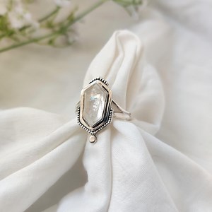 Antique Natural clear quartz stone Ring, Gemstone Ring, crystal Statement Ring, 925 Sterling Silver Jewelry, Engagement Gift, Ring For Wife - Etsy.de