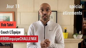 Bob L'Equipe Challenge numéro 11 pour un spécial étirements ! 💪 #BOBlequipeCHALLENGE | L'EQUIPE