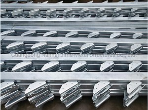 [Hot Item] Jimu Hot DIP Galvanized Steel Structure Stair Stringers From 1 Step to 17 Steps