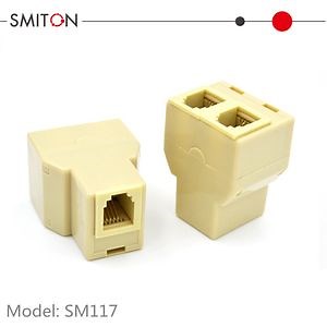 Rj11 Keystone Jack Female to 2 Rj11 6p4c Female Splitter