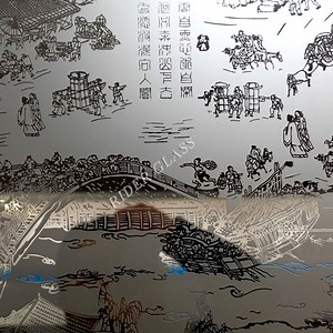 [Hot Item] Decorative Acid Etched Frosted Art Patterned Panel Glass for Doors and Windows
