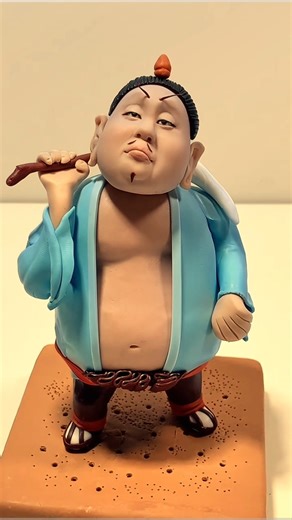 Epic Clay Samurai Sculpture #shorts