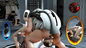 Glados x Chell - Angle 1