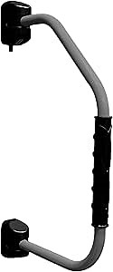 Stromberg Carlson AR-42 Lend-A-Hand Banister Rail - RV Handrail for Safe Support on Outdoor Steps, Ribbed Grip Tubing, Folds Flat & Locks Easily, 42 Inches Rail for Double & Some Triple RV Steps