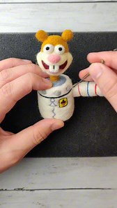 573K views · 5.3K reactions | I crafted Sandy Cheeks from SpongeBob SquarePants with Satisfying Wool Art. #spongebob #asmr #art #crafts #satisfyingvideo #satisfying #needlefelting #artsandcrafts #viral #trending #cool #cartoon #sandycheeks | Kai Crafts | Facebook