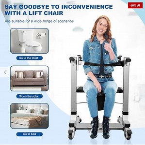 [Hot Item] Transfer Commode Chair for Wheelchair or Toilet to Reduce Second Injury Risk