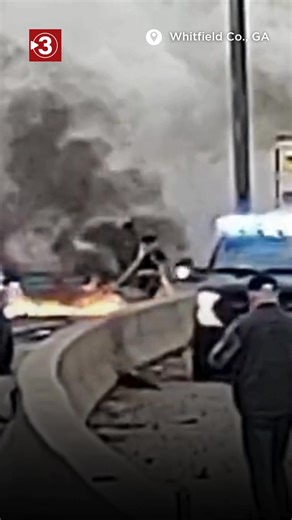 "DRIVING RECKLESSLY": Whitfield County deputies attempted to stop a wrong-way driver before the crash on I-75 SB that killed all three people inside the vehicle. The Whitfield County Sheriff's Office says they believe the driver was impaired when they first attempted to pull the vehicle over for driving recklessly. Video credit: Jeff Yarbrough | Local 3 News