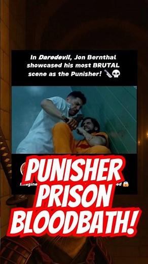 Jon Bernthal - Punisher Prison Fight Scene | Daredevil (Netflix)