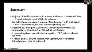 Anal Fissures and Pruritus Ani