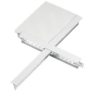 [Hot Item] PVC Laminated Gypsum Ceiling Tiles Fireproof Decorative Ceiling Panel CE Certified