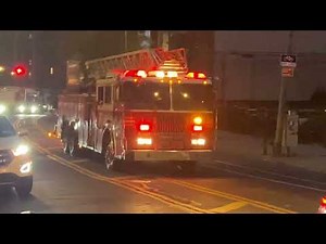 🌟PA300🌟 FDNY Engine 43 & FDNY Ladder 59 Spare Responding To A Small Fire Inside An Apartment.