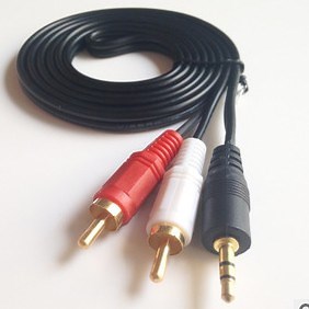[Hot Item] Audio Video Cable RCA Cable 2RCA to 3.5 Stereo (1.1019)
