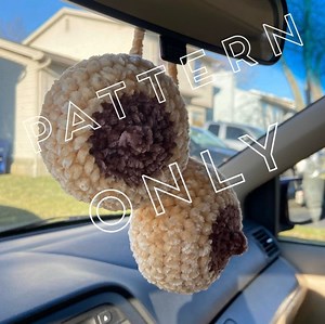 Hanging Fuzzy Boob Crochet Patterns (2 Different Styles) - Etsy