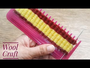 Amazing Woollen Craft idea|Easy DIY Mini Woollen Cap using Comb|No knit No Crochet Cap|Quicky Crafts