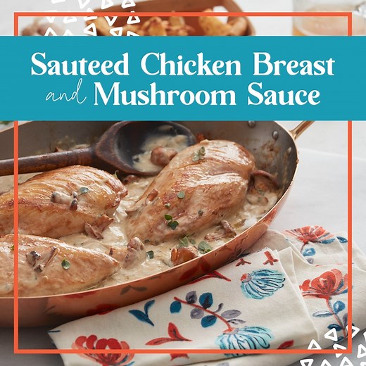 Need a special recipe for a special someone this Valentine's Day? Our Sautéed Chicken Breast & Mushroom Sauce made with RANGER® The Free Range Chicken is your perfect recipe match. You can find the full recipe here https://bit.ly/3Skpxp2 | Draper Valley Farms