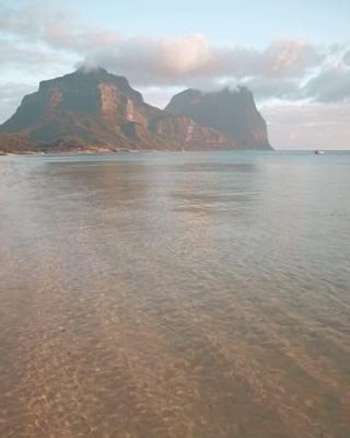 Your doorstep on #LordHoweIsland 🌅💛 "Put yourself in the frame - feel the soft afternoon warmth, wiggle your toes in that pure coral sand and wonder at the crystal clarity of the most beautiful lagoon in the world." - Bowker Beach House on Lagoon Road 🌴🌴🌴 By 📹 Bowker Beach House #seeaustralia #feelnsw #lordhoweisland #luxurybeachhouse #bowkerbeachhouse | Lord Howe Island Tourism