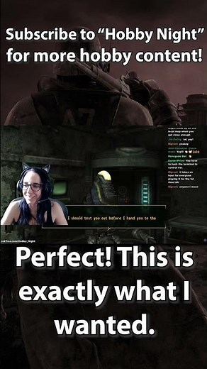Angela is THRILLED to find FISTO in Fallout New Vegas #fallout #falloutnewvegas #hobbynight
