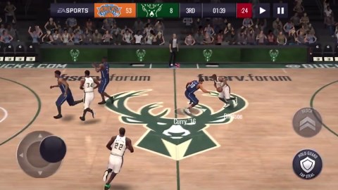 knyt: nba live mobile 20: curry vs redick epic 3-point contest!