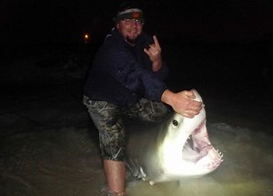 Man catches 9-foot Great White Shark off Panama City Beach