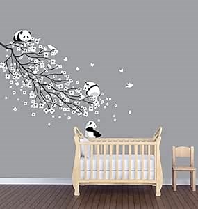 Bear Wall Stickers, Panda Bear Decals, Girls Room Decals