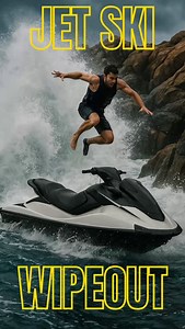 BAIL OR GET SMASHED!  Jet Ski vs Rocks … Caught between a wave and a hard place  This guy made the smartest move—bail before the rocks do the work. Full send turned full survival real quick. … #JetSkiFail #BailOut #WaveWipeout #JetSkiGoneWrong #ExtremeFails #OceanFails #JetSkiCrash #FullSendFails #SeaDooLife #WaveRunnerWipeout #FailsOfTheDay | JV Motorsports | Facebook