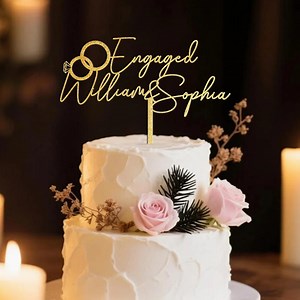 Rustic Engagement Cake Toppers, We're Engaged Cake Topper,bridal Shower Cake Topper, Cake Topper Engagement Party - Etsy Canada