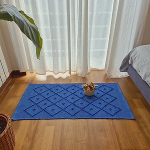 Small Royal Blue Rug / Woven Rug / Entry Rug / Bathroom Rug / Bath Mat / Cute Rug / Bath Rug / Shower Mat / Rug for Bedroom / Rag Rug - Etsy Canada
