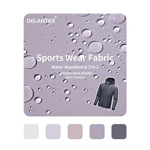 [Hot Item] Water Repellent Breathable Soft Shell Bonded Tricot Fabric for Jacket Hiking Pants