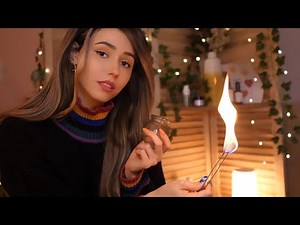 ASMR - Receptionist + Cozy Massage Fire Cupping 🔥🔥🔥 (keyboard, lotion, rain, soft spoken)