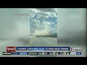 Viewer captures dust storm near Primm